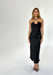 Satin Midi Dress